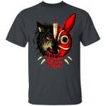Princess Mononoke Mask & Wolf T shirt