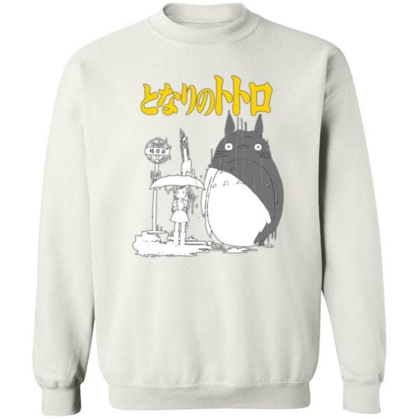 My Neighbor Totoro Poster Black & White Sweatshirt Ghibli Store ghibli.store