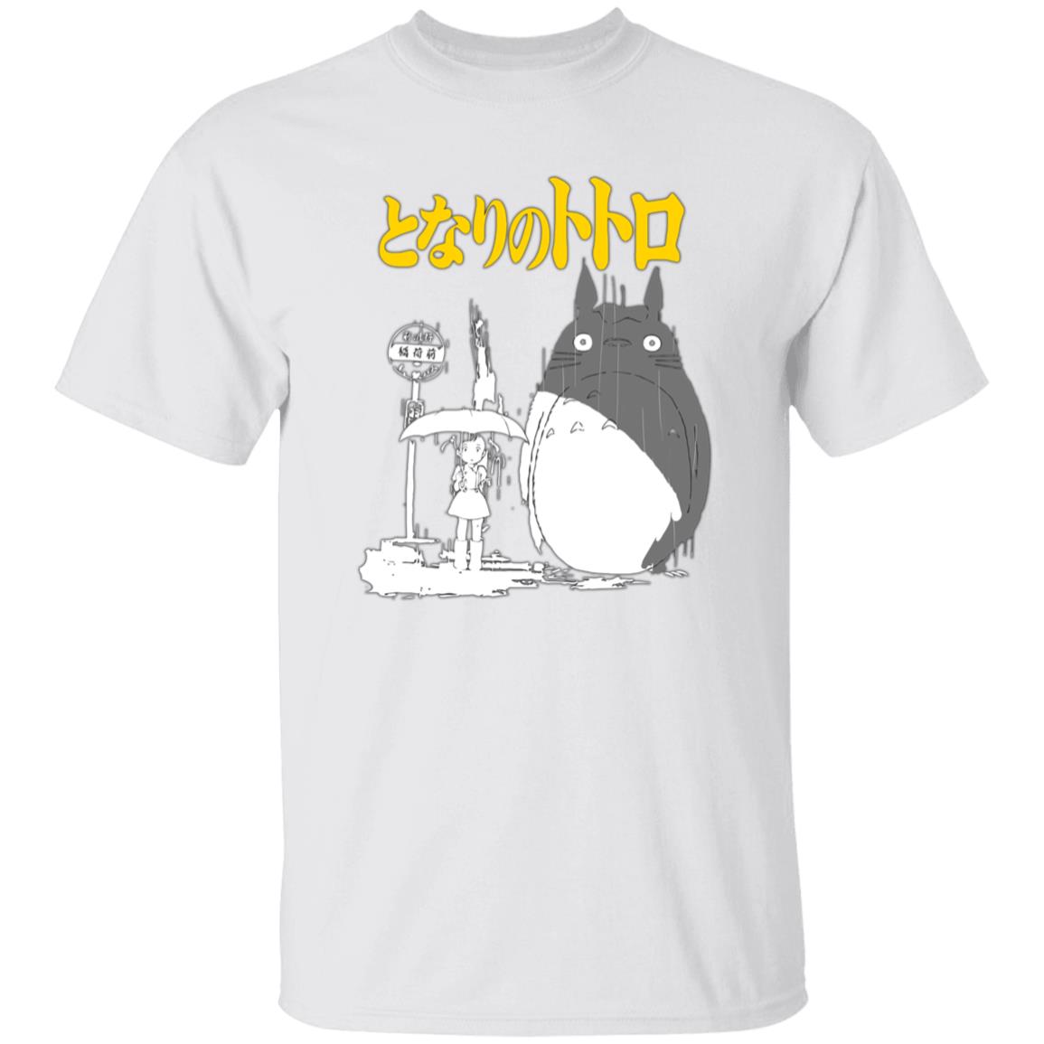My Neighbor Totoro Poster Black & White T Shirt