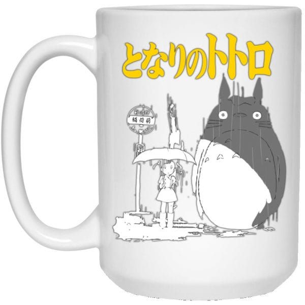 My Neighbor Totoro Poster Black & White Mug Ghibli Store ghibli.store