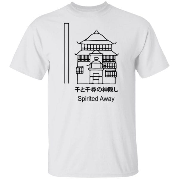 Spirited Away Japanese Letters Print Harajuku T Shirt