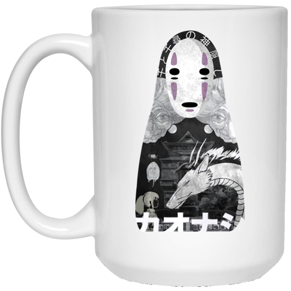 Spirited Away Kaonashi Cutout Black Mug