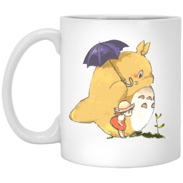 Totoro with Flower Umbrella Mug