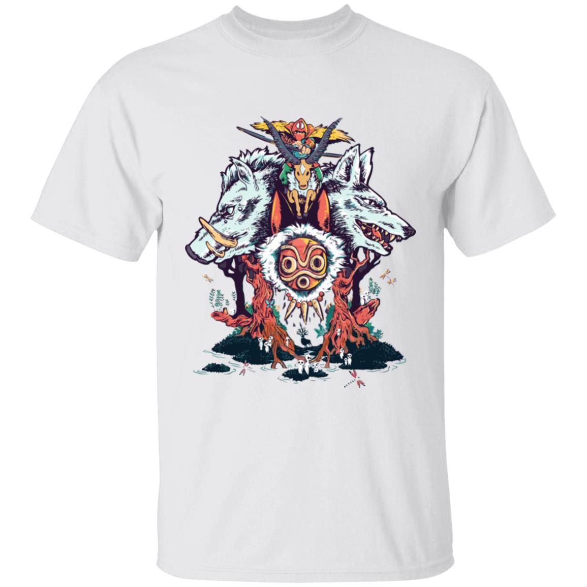 Princess Mononoke Characters T Shirt - Ghibli Store