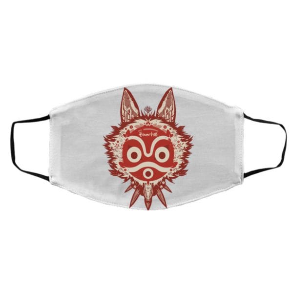 Howl’s Castle in Black and White Face Mask Ghibli Store ghibli.store