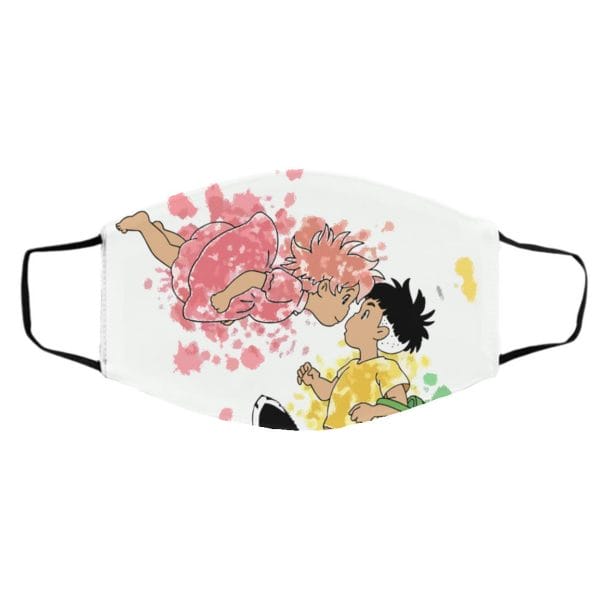 Ponyo and Sosuke Colorful Face Mask Ghibli Store ghibli.store
