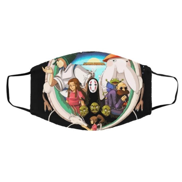 Spirited Away Characters Compilation Face Mask Ghibli Store ghibli.store