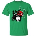 Totoro and Friends by the Red Moon T Shirt Ghibli Store ghibli.store