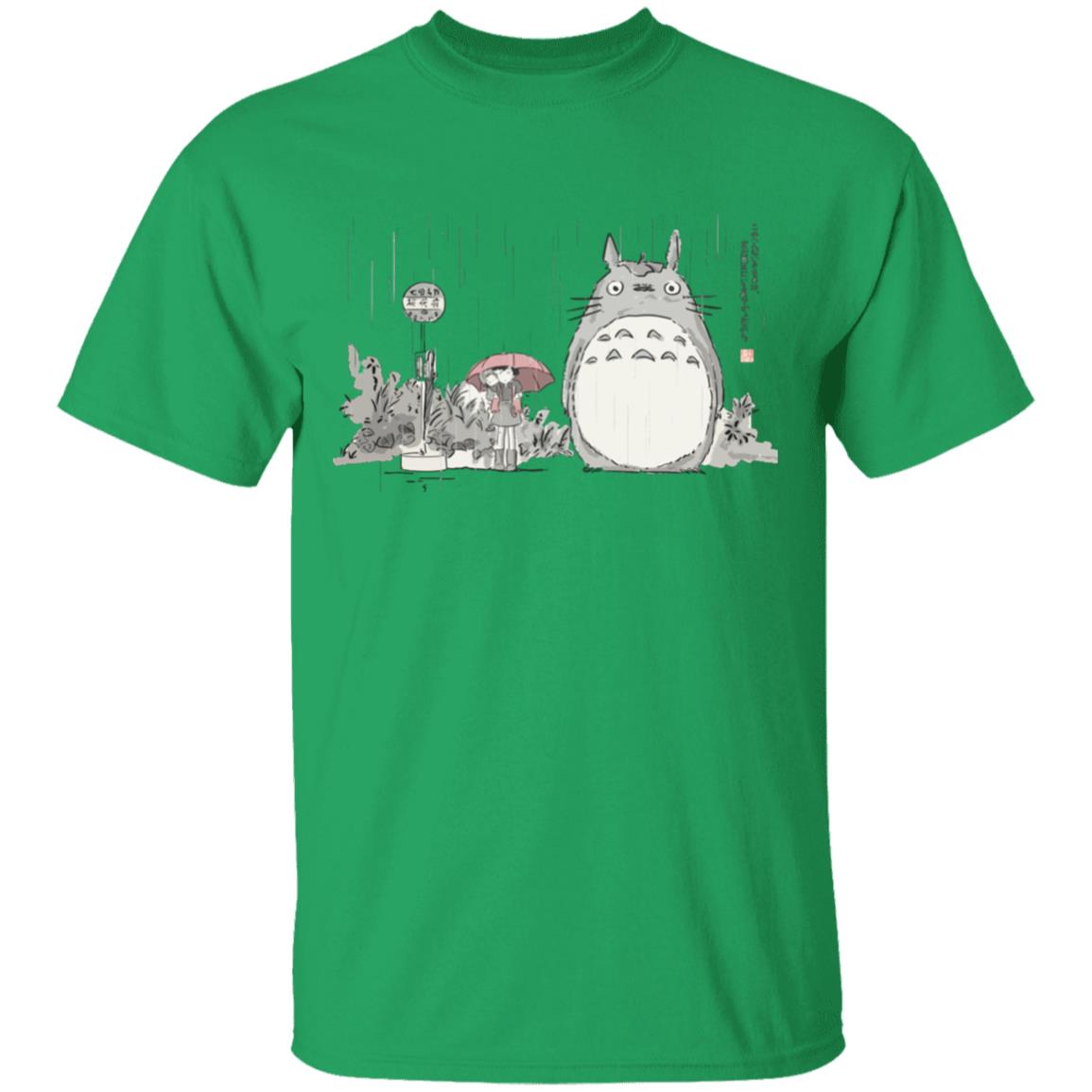 Totoro At The Bus Stop T Shirt