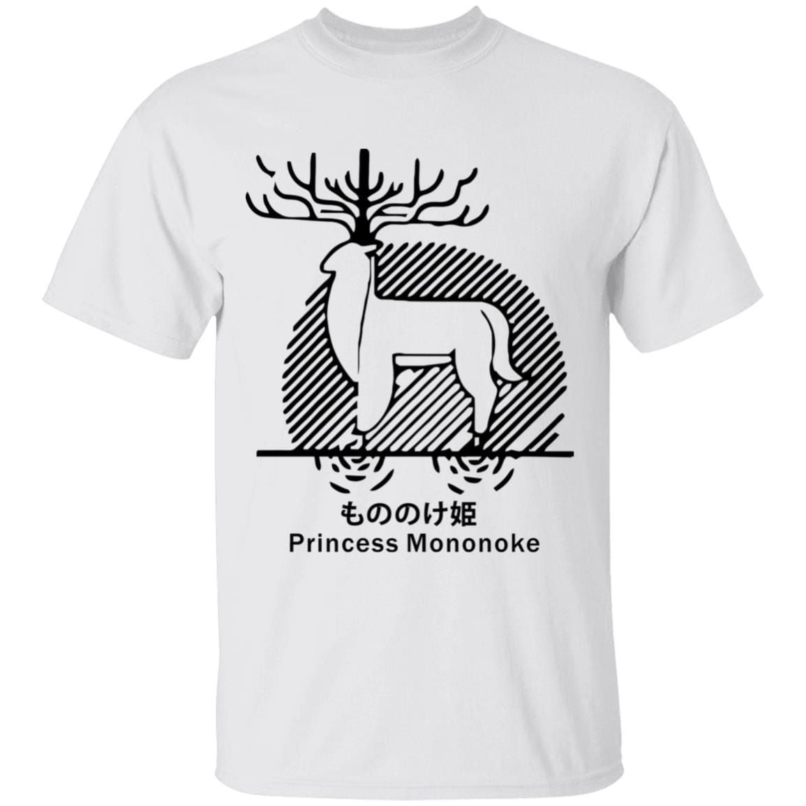 Princess Mononoke – Shishigami Line Art T Shirt Unisex