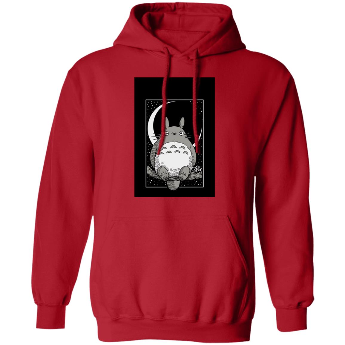My Neighbor Totoro by the Moon Black & White Hoodie Unisex