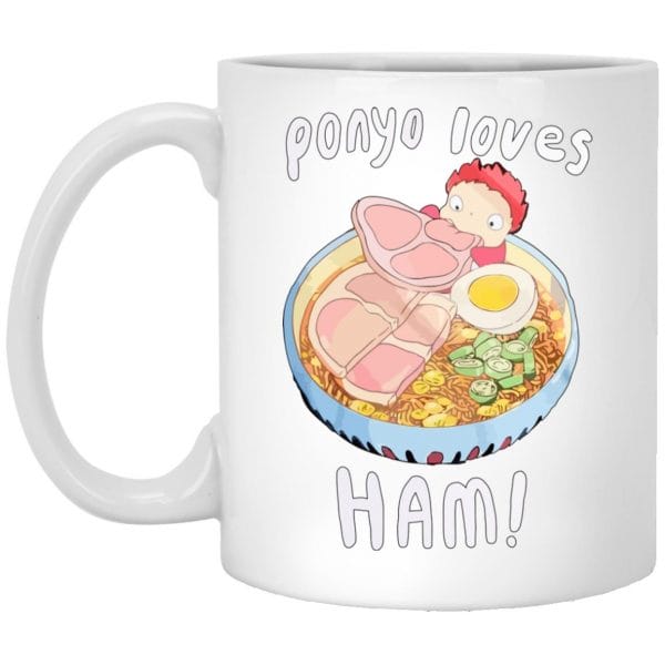 Ponyo Loves Ham Mug Ghibli Store ghibli.store