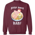 Ponyo Loves Ham Sweatshirt