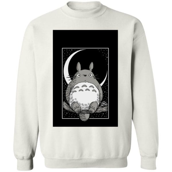 My Neighbor Totoro by the Moon Black & White T Shirt Unisex Ghibli Store ghibli.store
