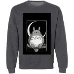 My Neighbor Totoro by the Moon Black & White Sweatshirt Unisex Ghibli Store ghibli.store