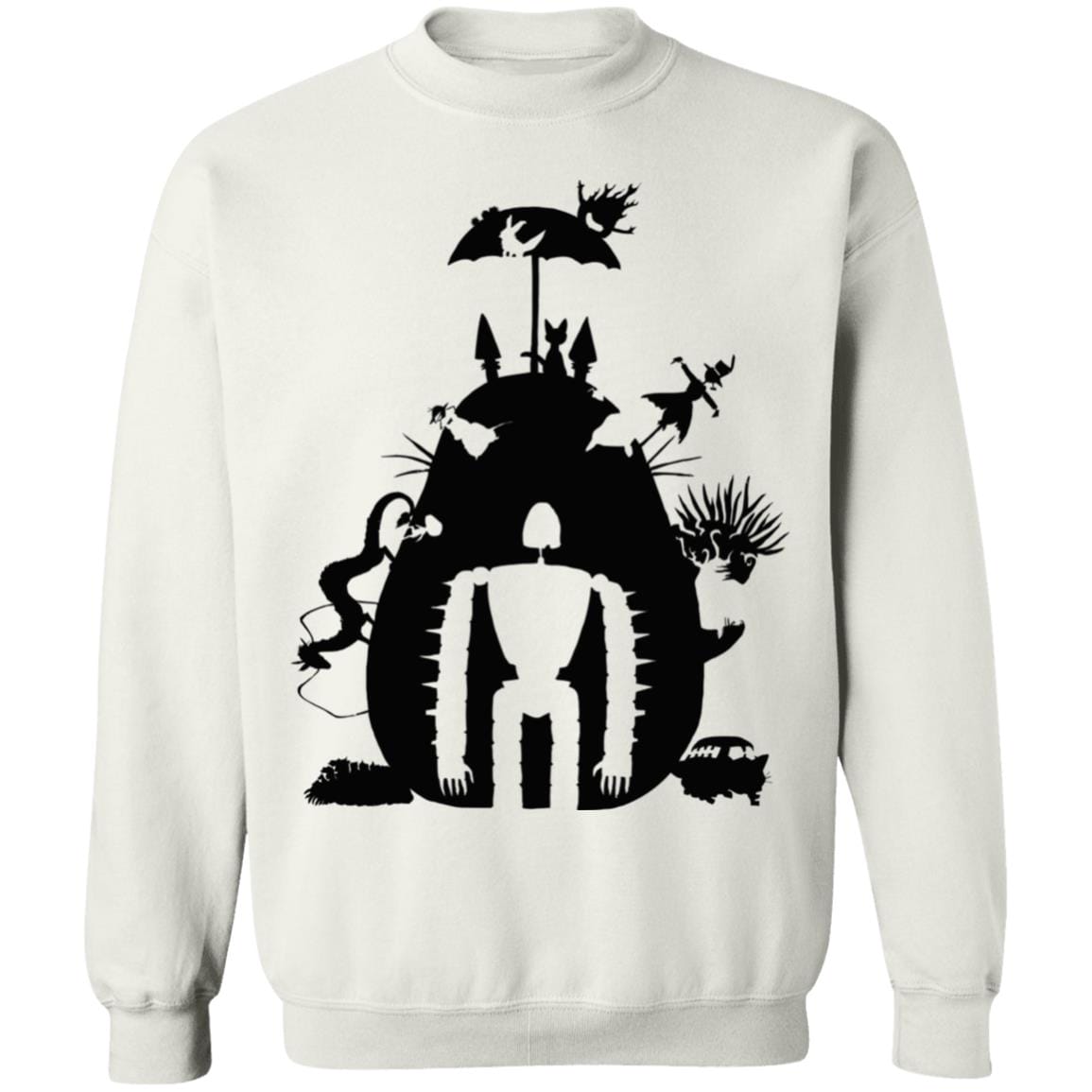 Studio Ghibli Black & White Art Compilation Sweatshirt Unisex