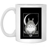 My Neighbor Totoro by the Moon Black & White Mug