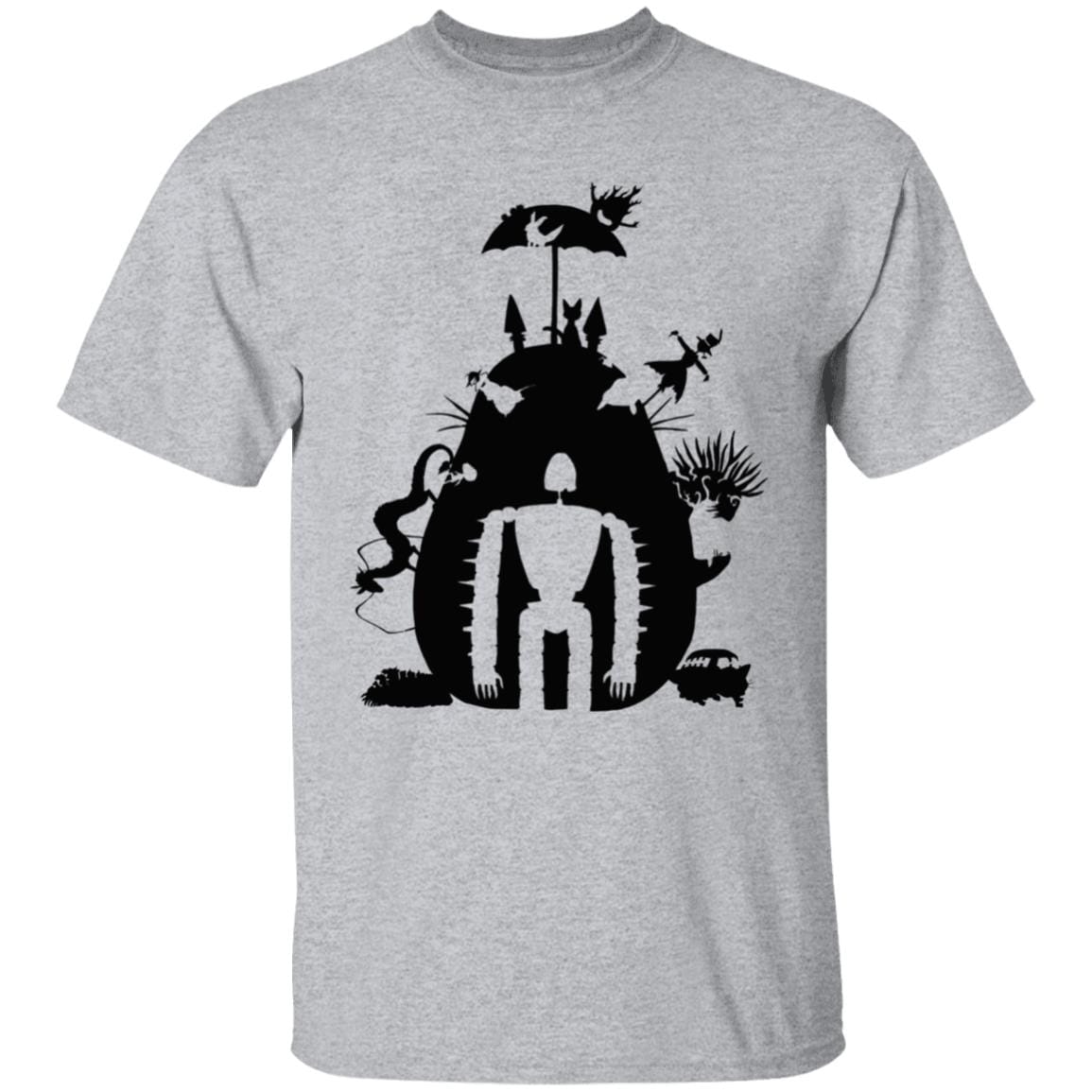 Studio Ghibli Black & White Art Compilation T Shirt Unisex