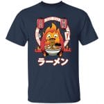 Howl’s Moving Castle – Calcifer Loves Ramen T Shirt Ghibli Store ghibli.store
