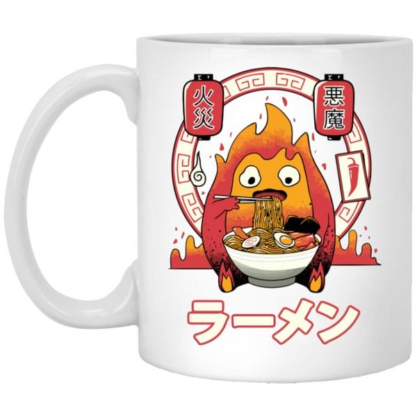 Howl’s Moving Castle – Calcifer Loves Ramen Mug Ghibli Store ghibli.store