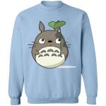 Totoro and the Leaf Umbrella Sweatshirt Ghibli Store ghibli.store