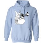 Totoro and the trumpet Hoodie Ghibli Store ghibli.store