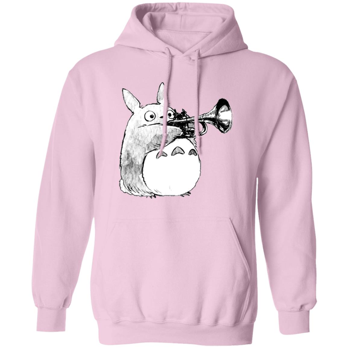 Totoro and the trumpet Hoodie Ghibli Store ghibli.store