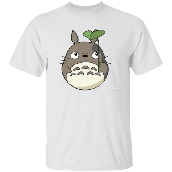 Totoro and the Leaf Umbrella T Shirt Ghibli Store ghibli.store