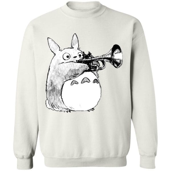 Totoro and the trumpet Sweatshirt Ghibli Store ghibli.store