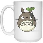 Totoro and the Leaf Umbrella Mug 15Oz