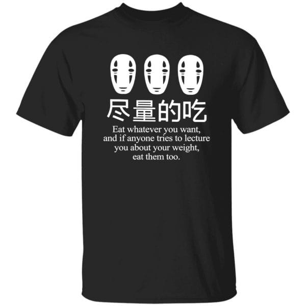 No Face Kaonashi Eat Whatever You Want T Shirt Ghibli Store ghibli.store