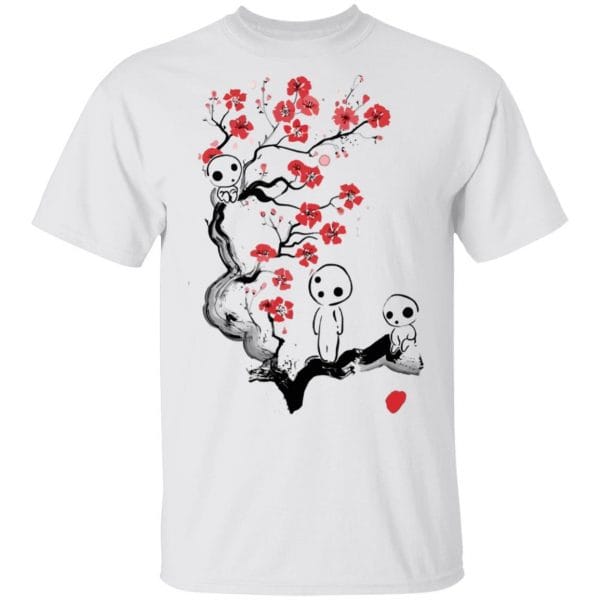 Princess Mononoke – Tree Spirits on the Cherry Blossom T Shirt Unisex Ghibli Store ghibli.store