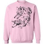 Princess Mononoke and The Wolf Creative Art Sweatshirt Unisex
