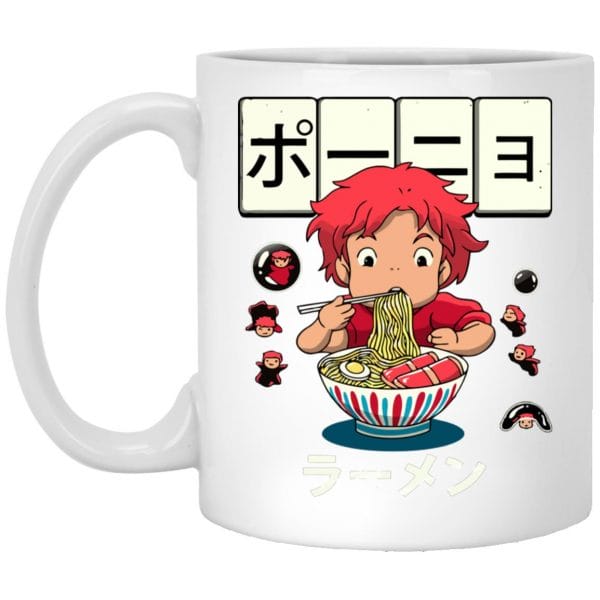 Ponyo and Sasuke Cutout Classic Mug Ghibli Store ghibli.store