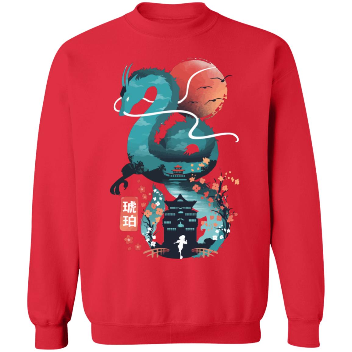 Spirited Away – Haku Dragon and The Bathhouse Classic Sweatshirt
