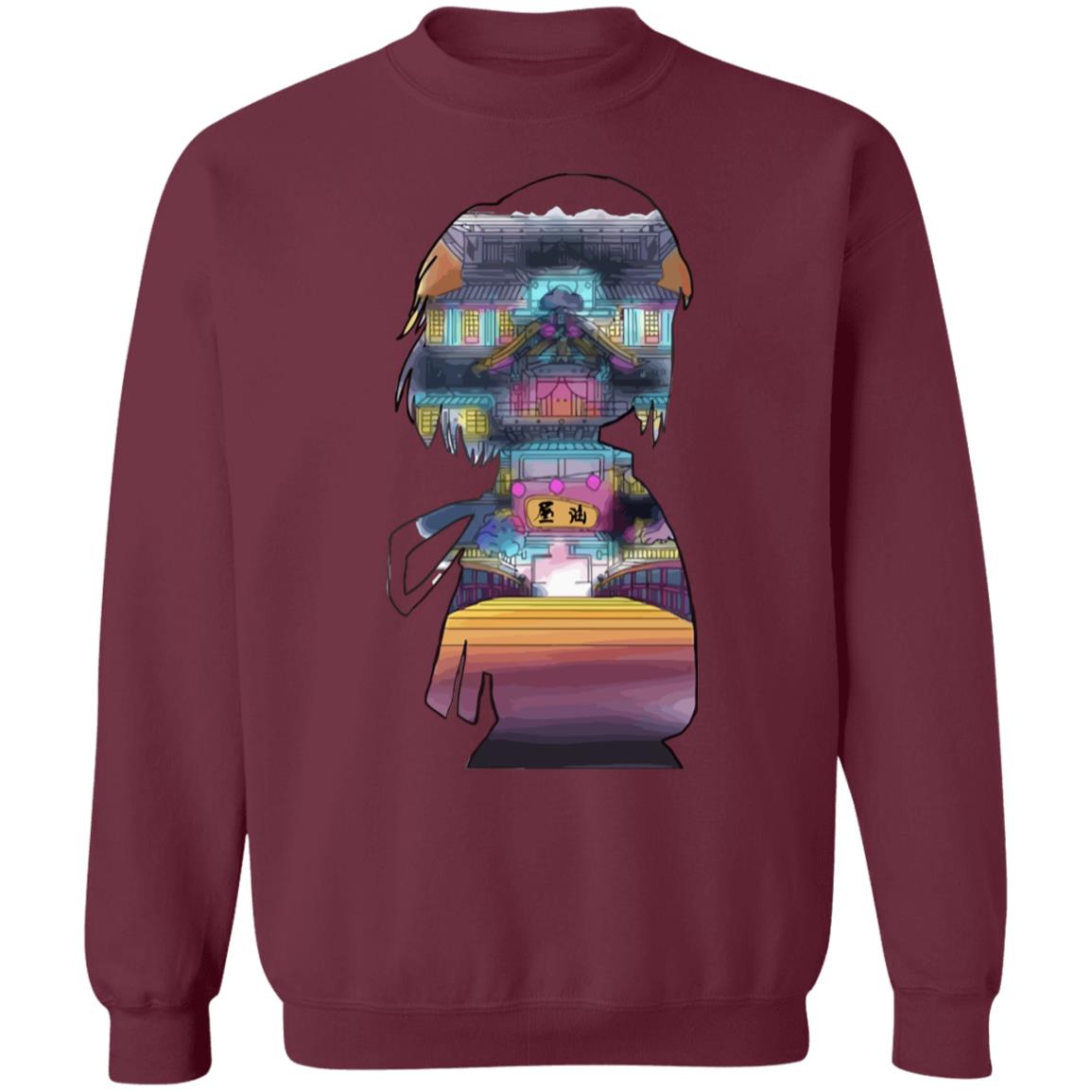 Spirited Away – Sen and The Bathhouse Cutout Colorful Sweatshirt