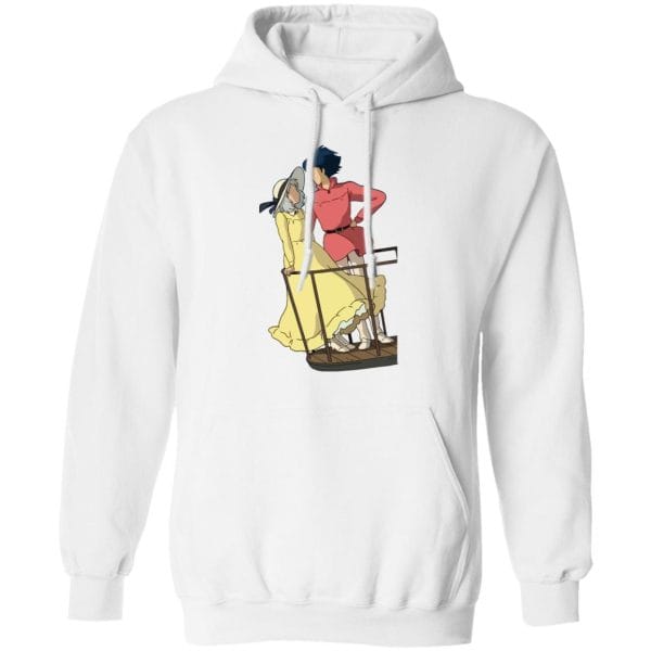 Howl’s Moving Castle – Sophie and Howl Gazing at Each other Hoodie Ghibli Store ghibli.store