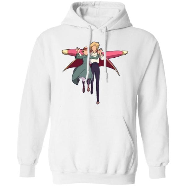Howl’s Moving Castle – Howl and Sophie Running Classic Hoodie Ghibli Store ghibli.store