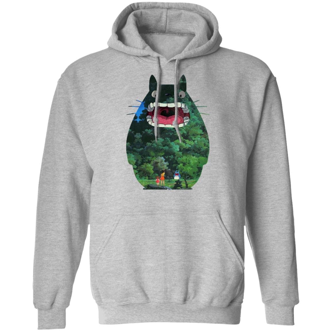 Totoro Jungle Color Cutout Hoodie