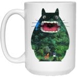 Totoro Jungle Color Cutout Mug 15Oz