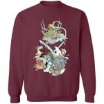 Ghibli Characters Color Collection Sweatshirt