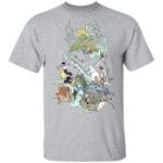 Ghibli Characters Color Collection T Shirt