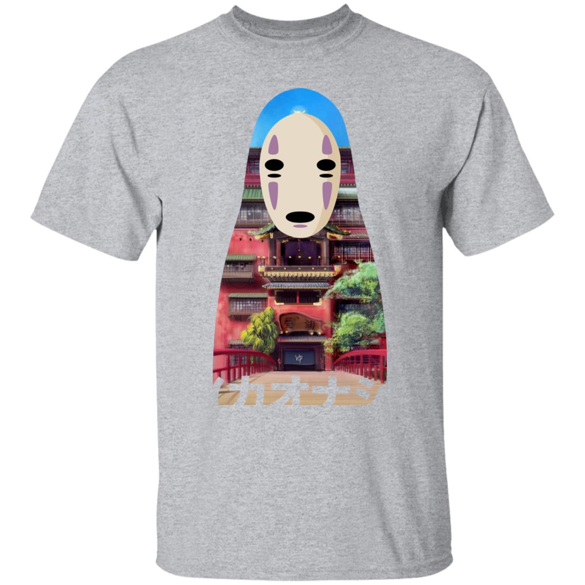 Spirited Away Kaonashi Cutout Colorful T Shirt