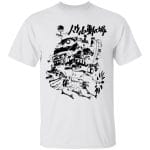 Howl’s Castle in Black and White T Shirt