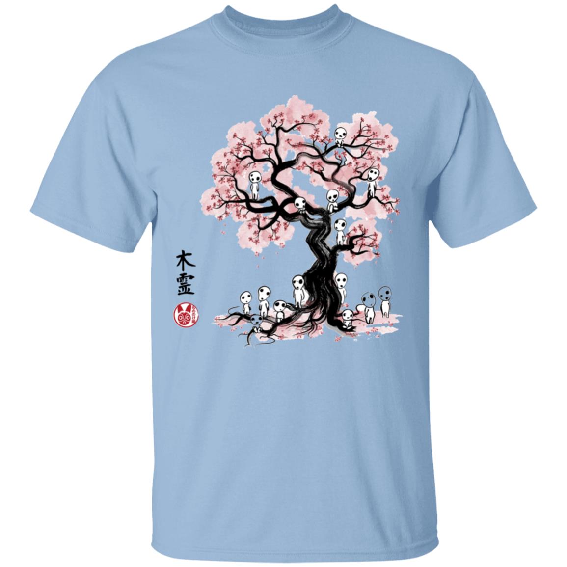Tree Spirits under the Sakura T Shirt Ghibli Store ghibli.store