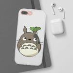 Totoro and the Leaf Umbrella iPhone Cases