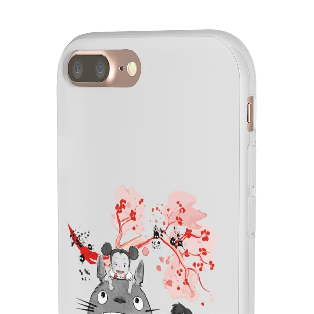 Totoro and the Girls by Sakura Flower iPhone Cases