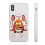 Howl’s Moving Castle – Calcifer Loves Ramen iPhone Cases Ghibli Store ghibli.store