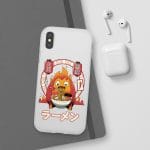 Howl’s Moving Castle – Calcifer Loves Ramen iPhone Cases Howl’s Moving Castle – Calcifer Loves Ramen iPhone Cases Ghibli Store ghibli.store