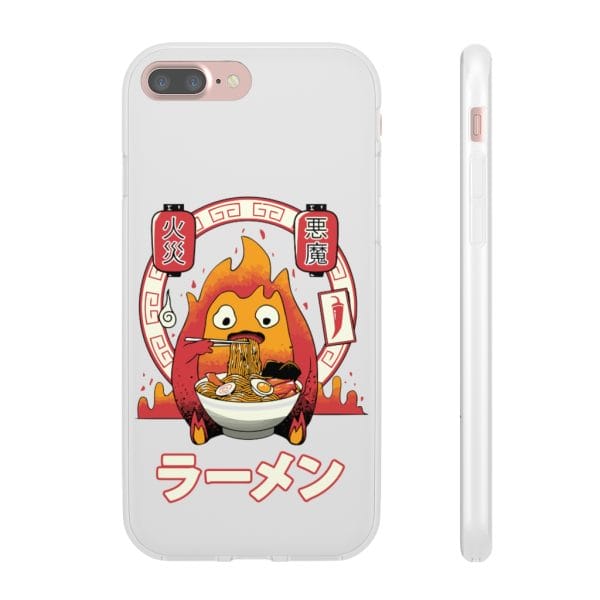 Howl’s Moving Castle – Calcifer Loves Ramen iPhone Cases Ghibli Store ghibli.store